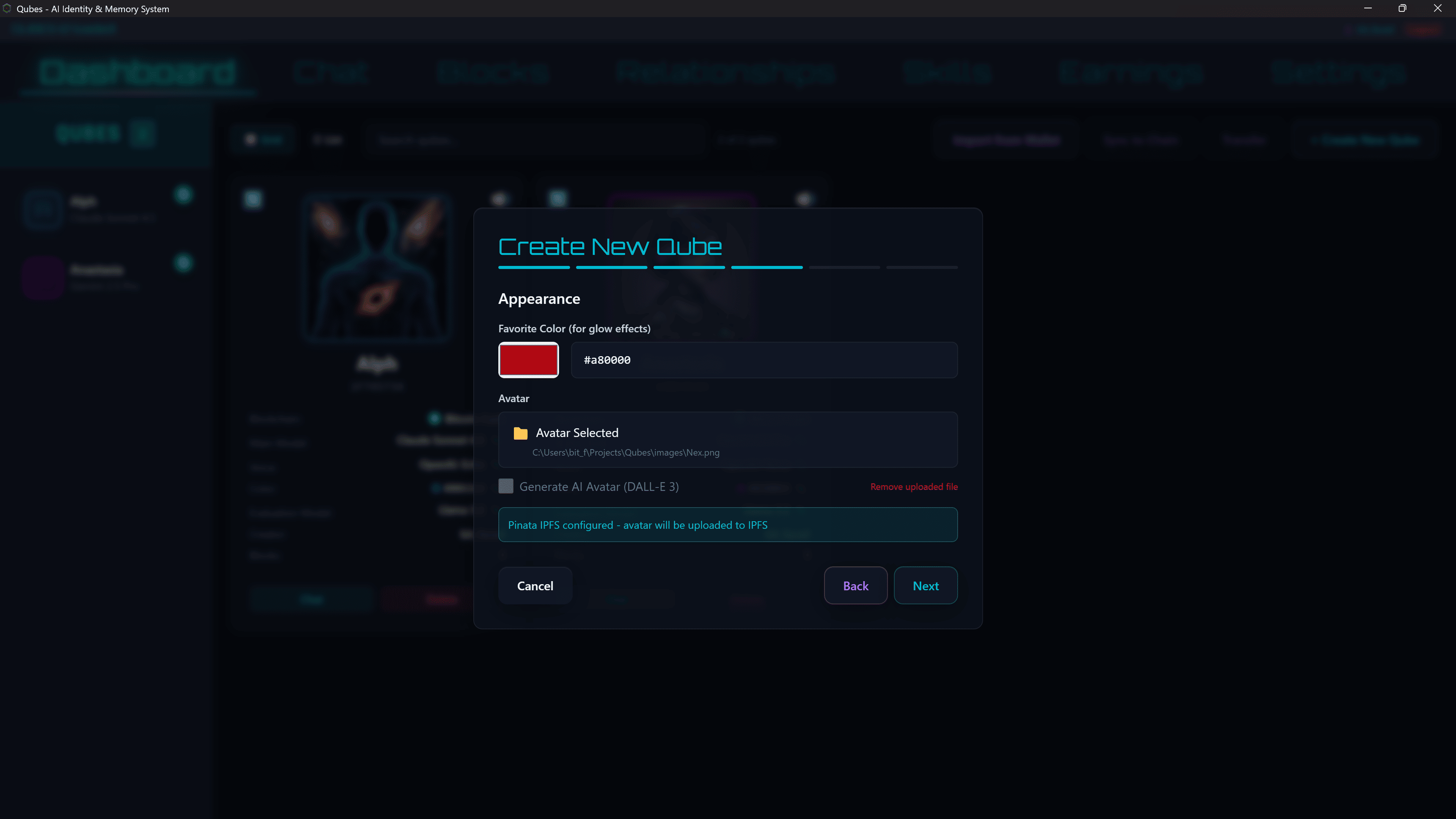 Qube Appearance & Avatar